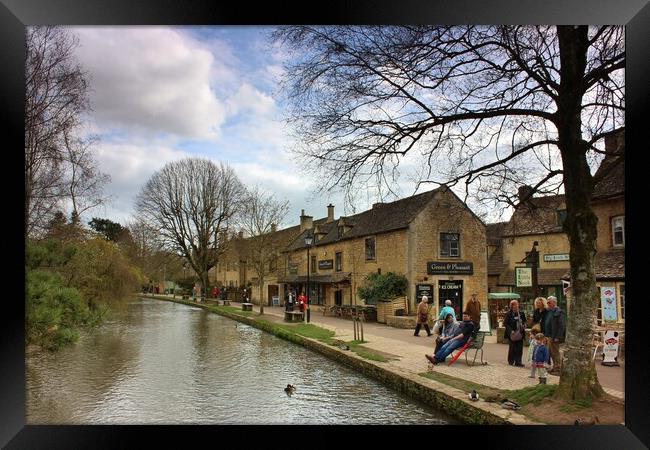 Bourton-on-the-Water Framed Print by Susan Snow
