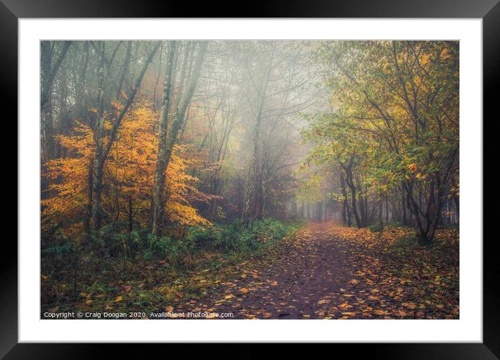 Autumnal Stroll Framed Mounted Print by Craig Doogan