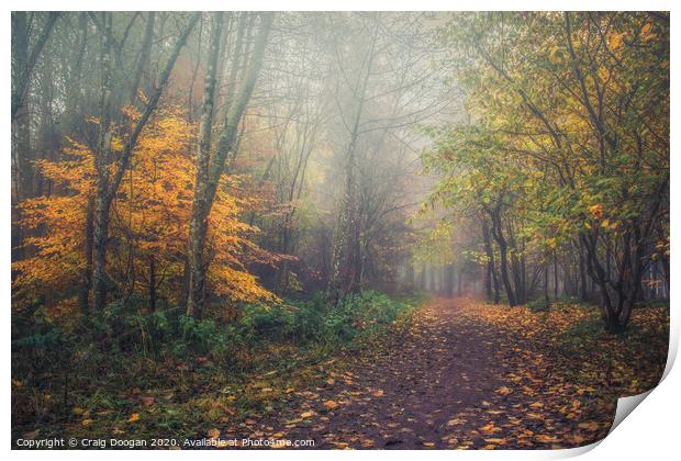 Autumnal Stroll Print by Craig Doogan