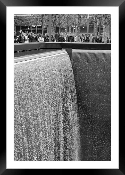 Ground Zero Waterfall Framed Mounted Print by Anthony Jones