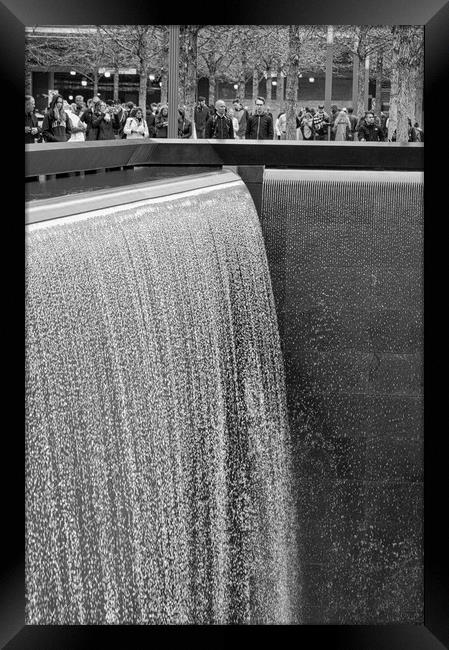 Ground Zero Waterfall Framed Print by Anthony Jones