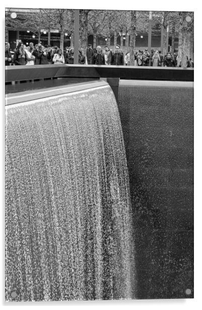 Ground Zero Waterfall Acrylic by Anthony Jones