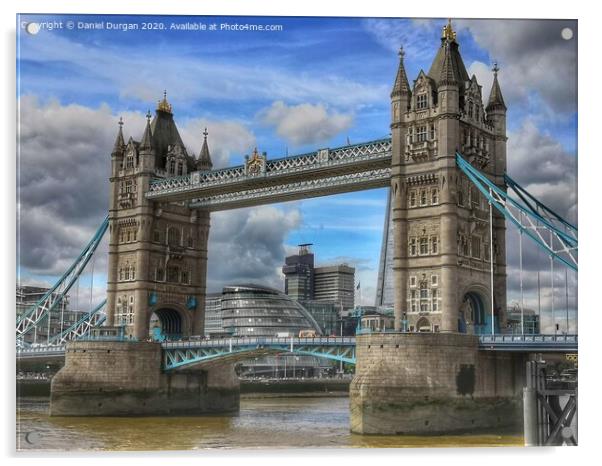 Tower Bridge in London Acrylic by Daniel Durgan