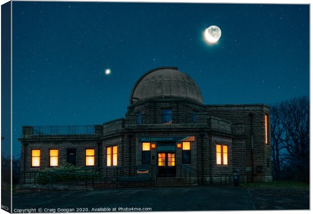 Mills Observatory - Dundee Canvas Print by Craig Doogan