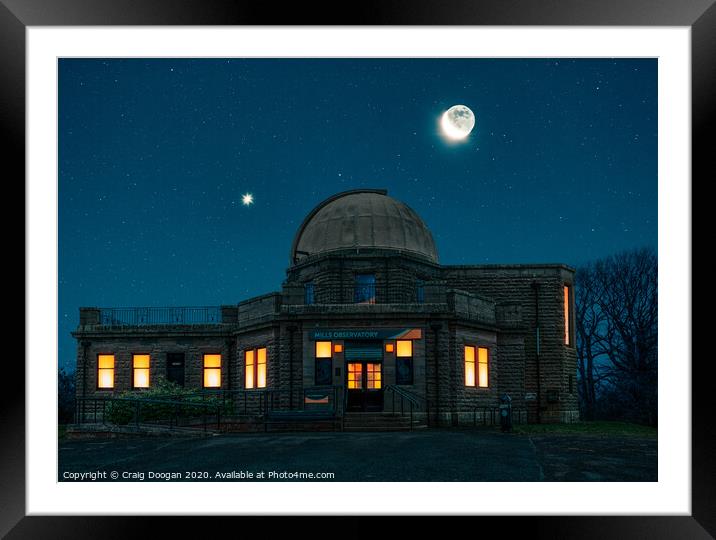 Mills Observatory - Dundee Framed Mounted Print by Craig Doogan