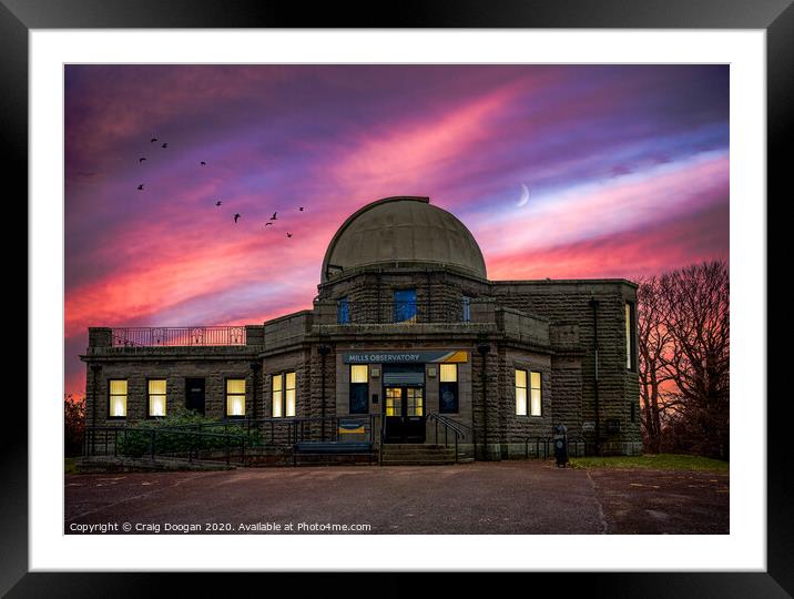 Dundee Mills Observatory Framed Mounted Print by Craig Doogan
