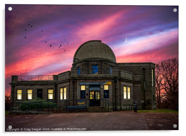 Dundee Mills Observatory Acrylic by Craig Doogan