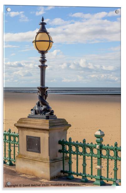 Victorian Lamp post, Margate  Acrylic by David Belcher
