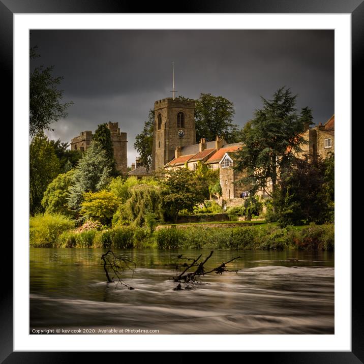 Tanfield flow Framed Mounted Print by kevin cook