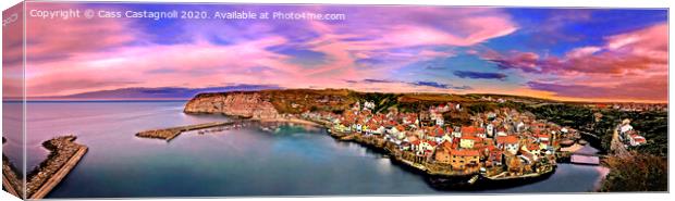 The Village - Staithes, north Yorkshire Canvas Print by Cass Castagnoli