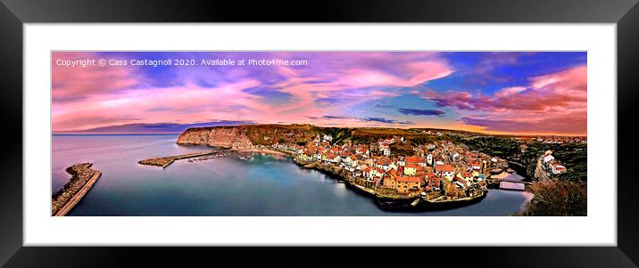 The Village - Staithes, north Yorkshire Framed Mounted Print by Cass Castagnoli