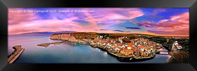 The Village - Staithes, north Yorkshire Framed Print by Cass Castagnoli