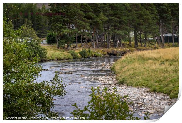 Findhorn River, close to source. Print by Mark Ambrose