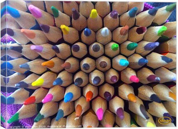 Colour Pencils Canvas Print by Glen Allen