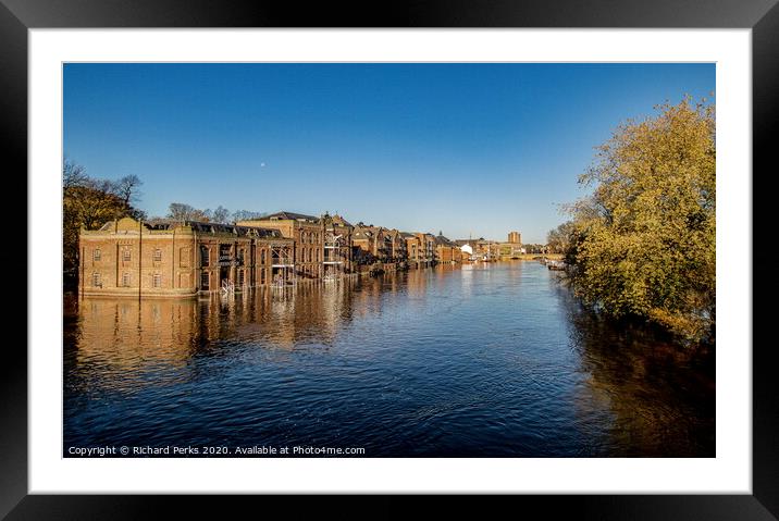 York reflections Framed Mounted Print by Richard Perks