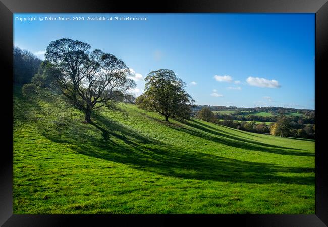 Chilterns view Framed Print by Peter Jones