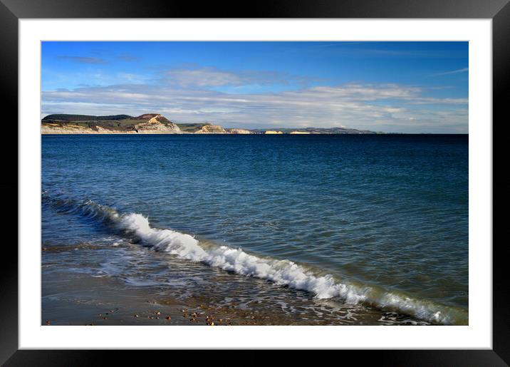 Jurassic Coast and Lyme Bay Framed Mounted Print by Darren Galpin