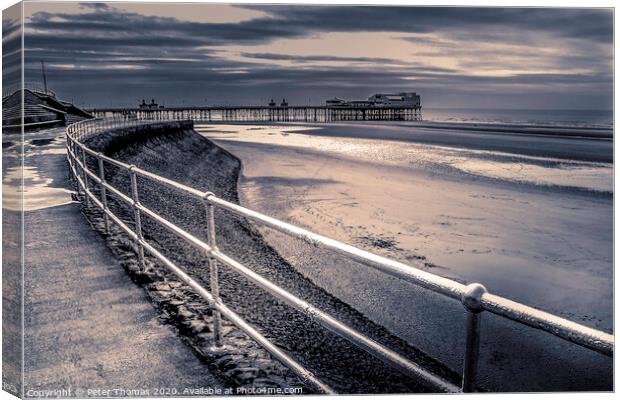 Blackpool north Pier Canvas Print by Peter Thomas