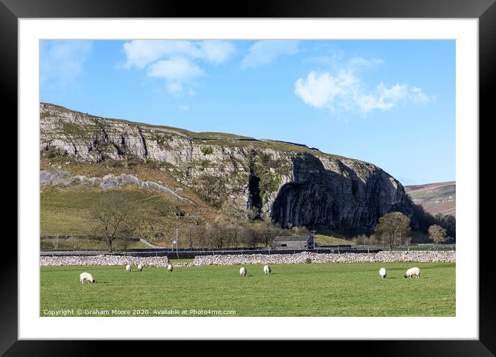 Kilnsey Crag Wharfedale Framed Mounted Print by Graham Moore