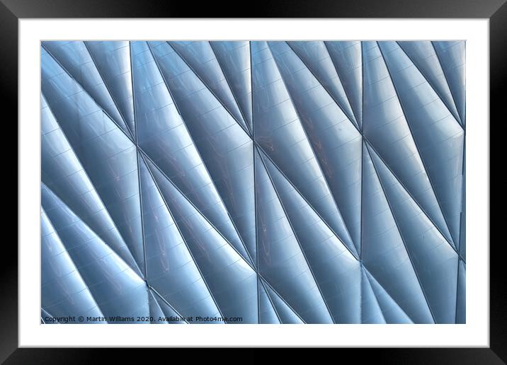 Abstract photo of the Shed, Hudson Yards, New York Framed Mounted Print by Martin Williams