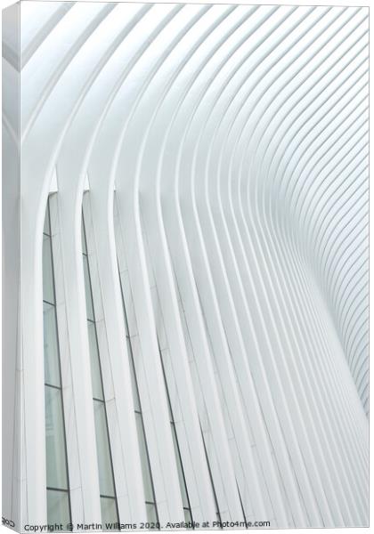 Abstract of The Oculus, New York Canvas Print by Martin Williams
