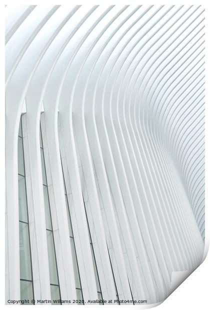 Abstract of The Oculus, New York Print by Martin Williams