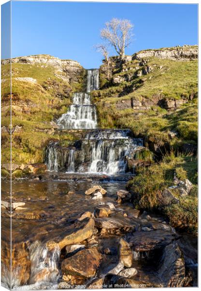 Cray Falls Wharfedale North Yorkshire Canvas Print by Graham Moore