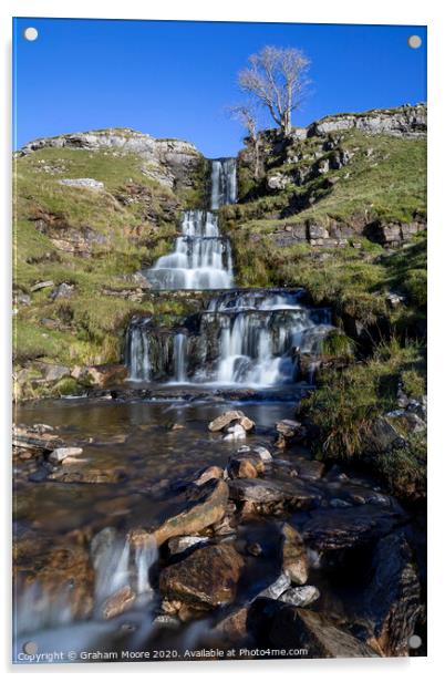 Cray Falls Wharfedale North Yorkshire Acrylic by Graham Moore