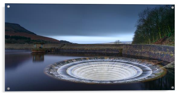 Ladybower Reservoir Acrylic by Phil Durkin DPAGB BPE4
