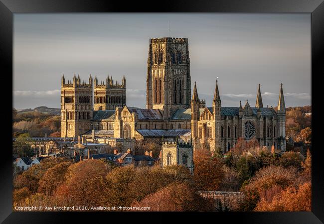 Durham Cathedral in Autumn Framed Print by Ray Pritchard