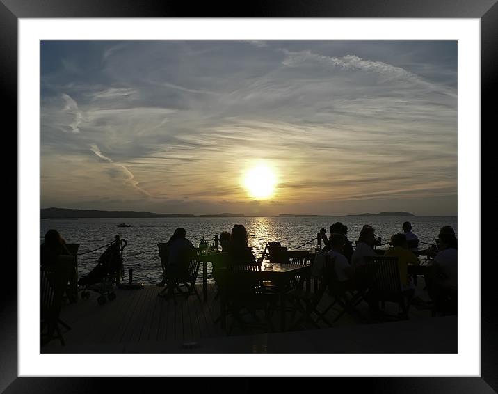 Sunset Ibiza Framed Mounted Print by Sam Smith