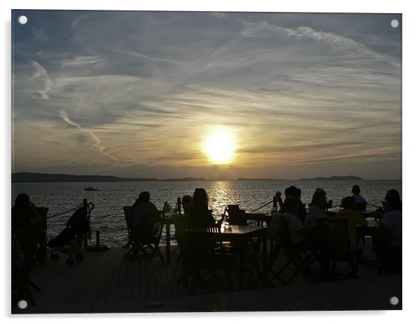 Sunset Ibiza Acrylic by Sam Smith