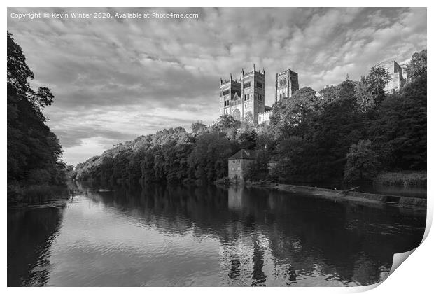 Durham Cathedral Reflections Print by Kevin Winter