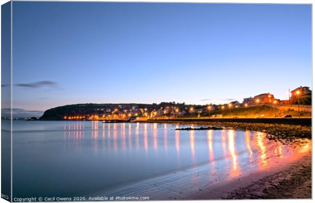 Whitehead promenade at night Canvas Print by Cecil Owens