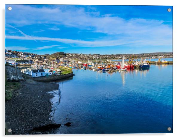 The Soul of Newlyn Harbour Acrylic by Beryl Curran