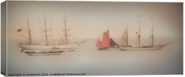 Tall ships Canvas Print by Graeme B