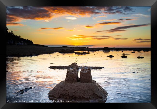 Sandcastles Framed Print by Simon Wilkinson