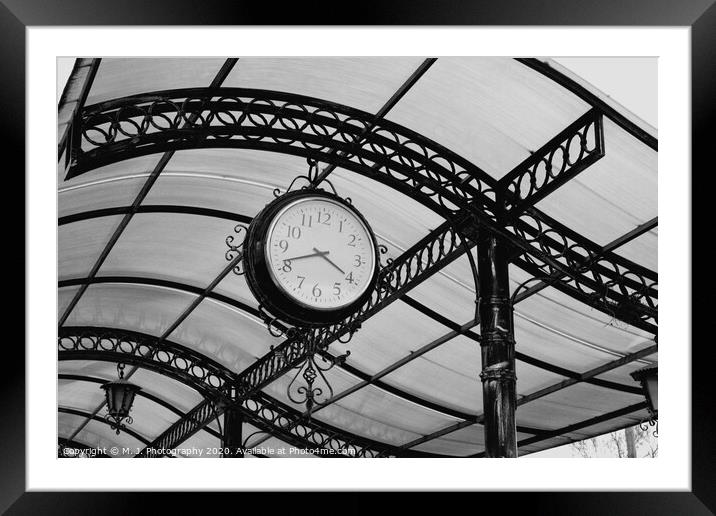 old retro clock of one central station Framed Mounted Print by M. J. Photography
