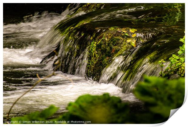 Dovedale Waterfall Print by Simon Wilkinson