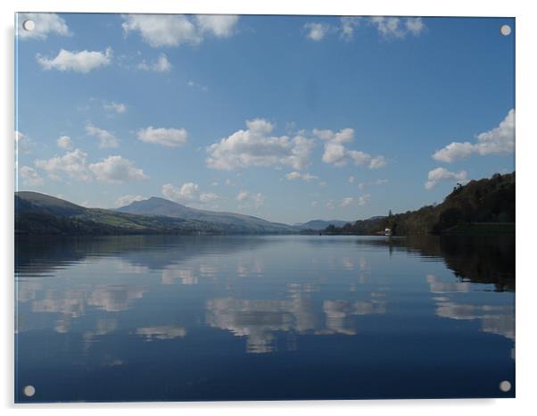 Bala Lake on a clear day Acrylic by neal frost
