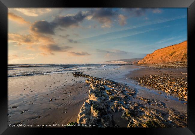 Compton Bay Isle Of Wight Framed Print by Wight Landscapes