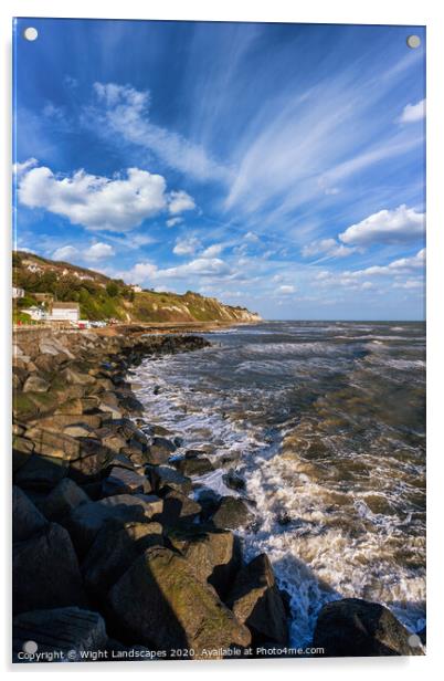 Wheelers Bay Ventnor Acrylic by Wight Landscapes