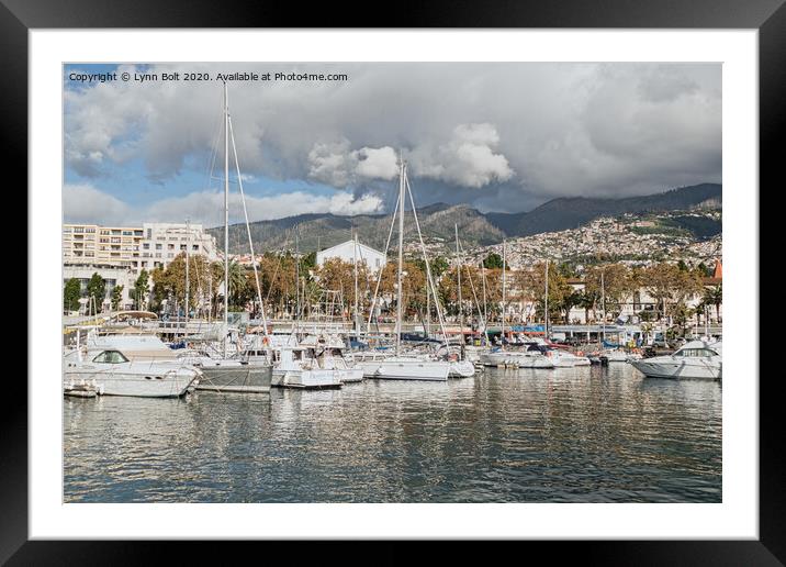 Funchal Marina Framed Mounted Print by Lynn Bolt