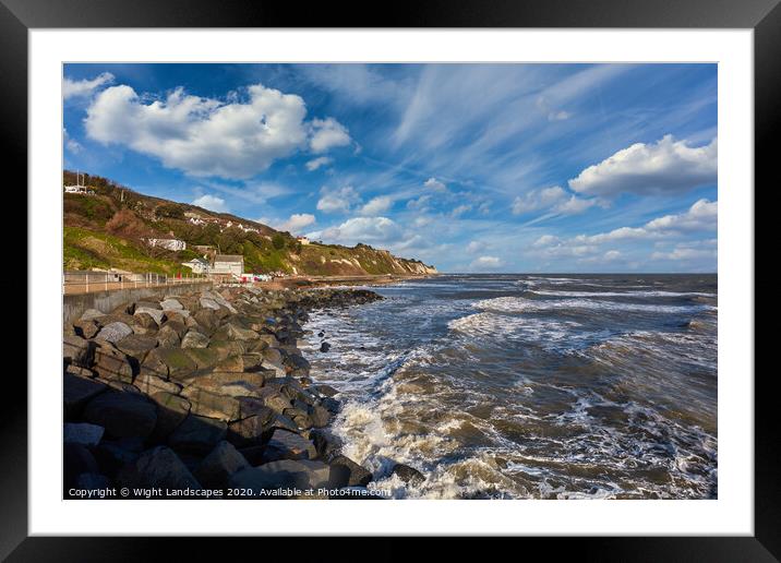Wheelers Bay Ventnor Isle Of Wight Framed Mounted Print by Wight Landscapes