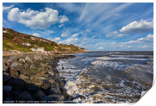 Wheelers Bay Ventnor Isle Of Wight Print by Wight Landscapes