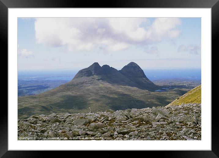 Suilven Framed Mounted Print by Adrian Snowball