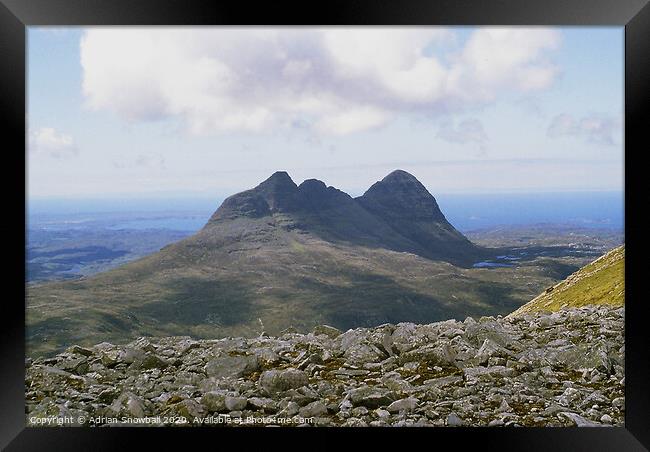 Suilven Framed Print by Adrian Snowball