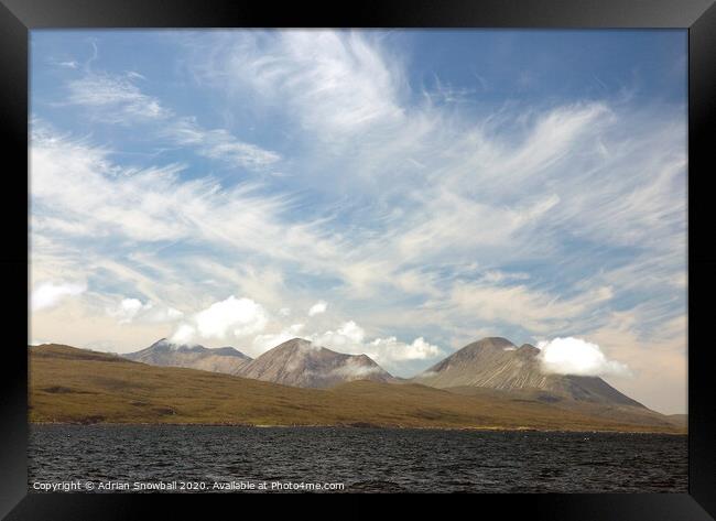 The Red Cuillin, Skye Framed Print by Adrian Snowball