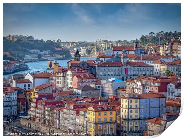 Porto & The Douro Print by Viv Thompson