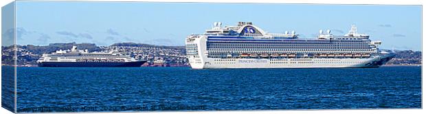 Cruise Ships Under Lockdown  Canvas Print by Peter F Hunt